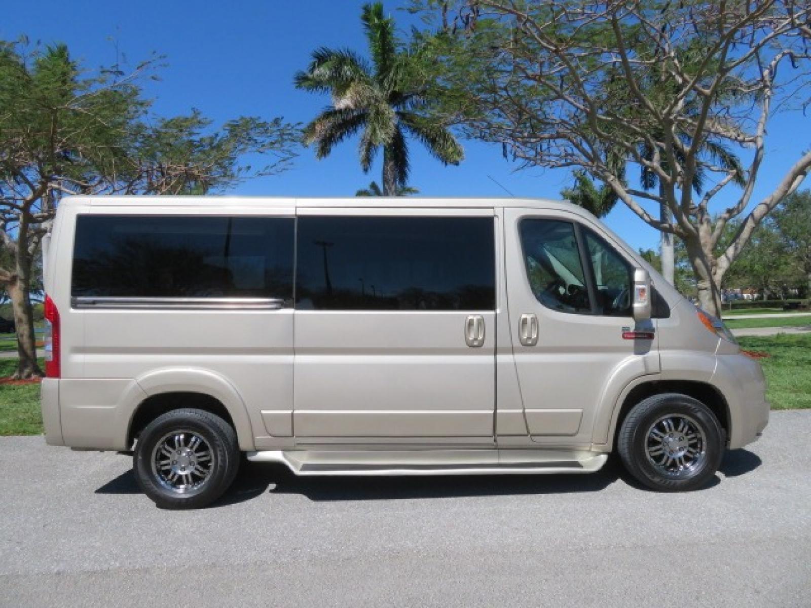 2016 Gold /Tan and Black Leather RAM Promaster (3C6TRVAG5GE) , located at 4301 Oak Circle #19, Boca Raton, FL, 33431, (954) 561-2499, 26.388861, -80.084038 - You are looking at a Gorgeous 2016 Ram Promaster Tempest X Handicap Wheelchair Conversion Van with 30K Original Miles, Lowered Floor, Dual Side Entry Doors, Power Passenger Side Entry Door, 750lb Braunability Wheelchair Lift, 4 Passenger Rear Power Bench Seat/Bed, Navigation, Rear Entertainment, Sur - Photo #5